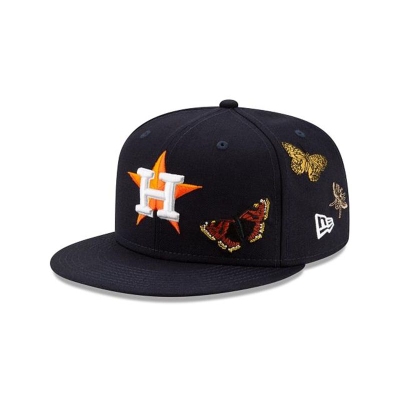 Sapca New Era Houston Astros MLB x Felt 59FIFTY Fitted - Albastri